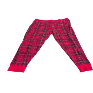 Goodfellow Co Mens XL Pajama Pants Red Black Plaid Lounge 40" Waist